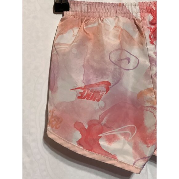 Nike Dri-Fit Girls Printed Athletic Shorts Size S 4-5 Years Watercolor Design Li - Picture 5 of 9